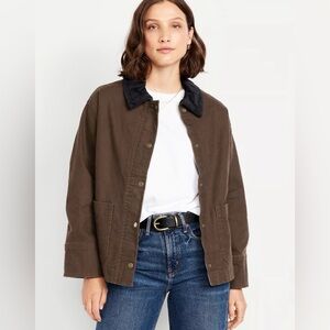 Women's Canvas Barn Jacket (Brown)